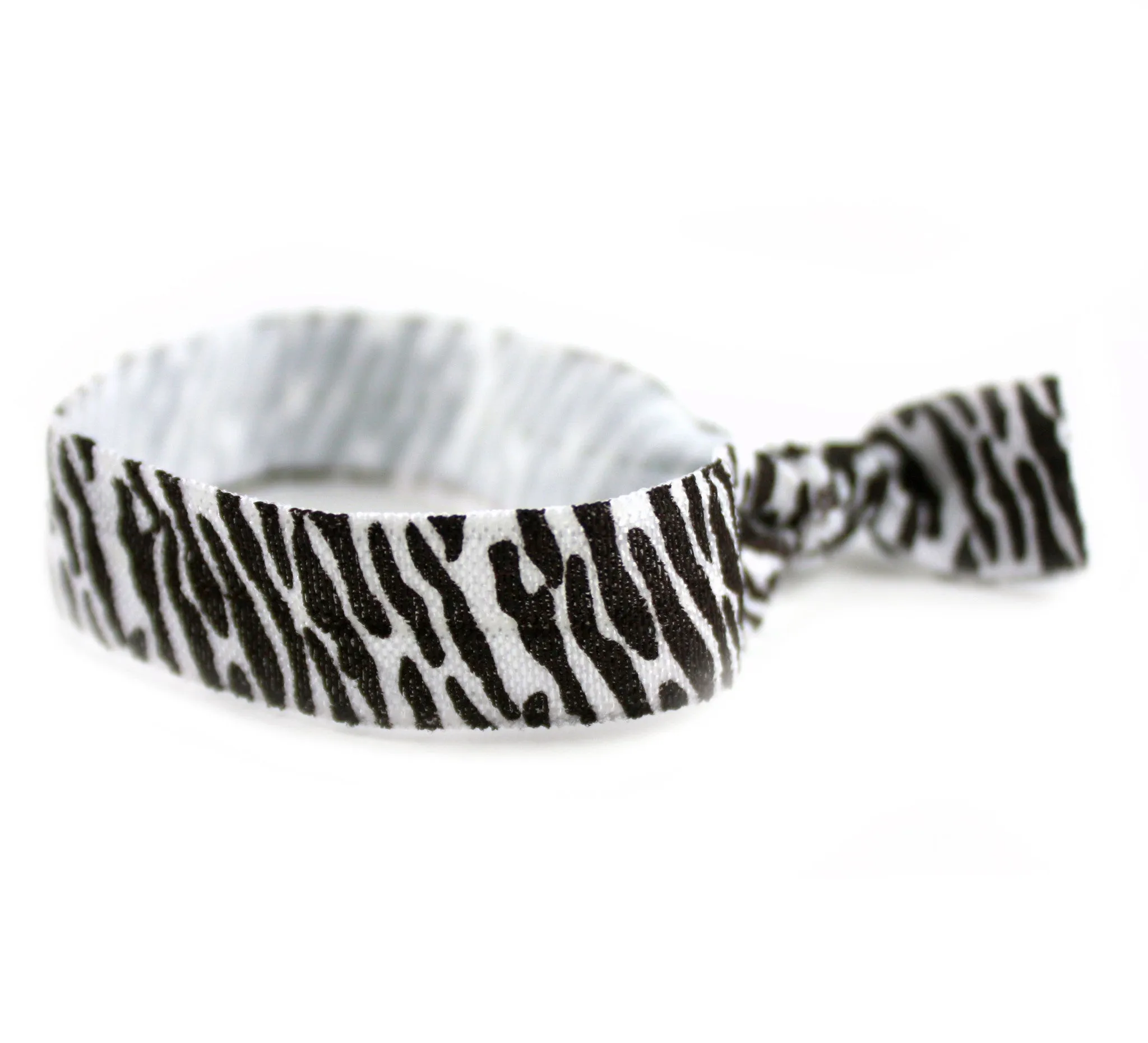 Zebra Craze Brown Hair Tie (SKU 6037)